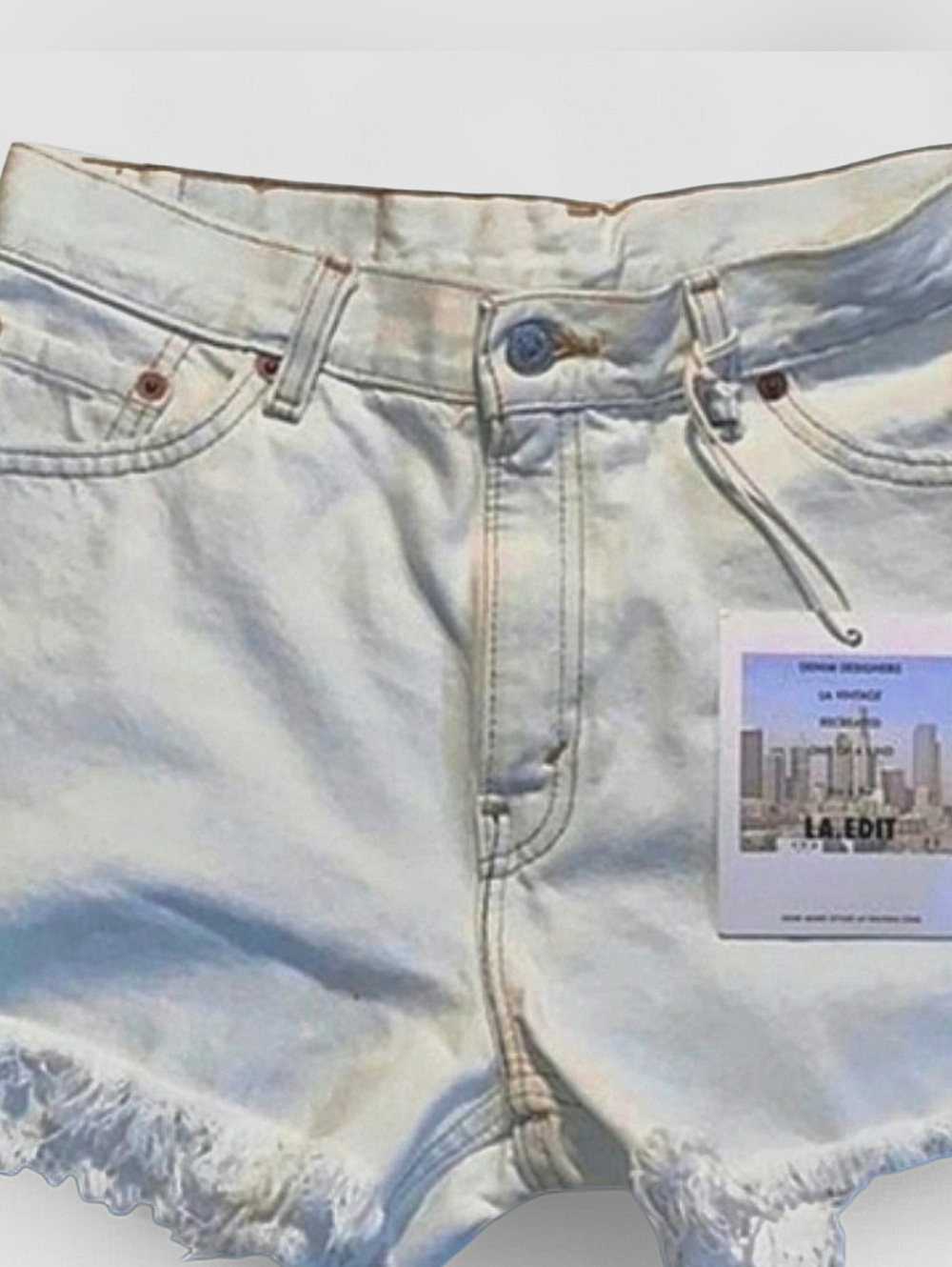 Levi's Jrs NWT 517 PACSUN LA Edit Jean Short Cutoff Frayed Distressed USA Sz 11